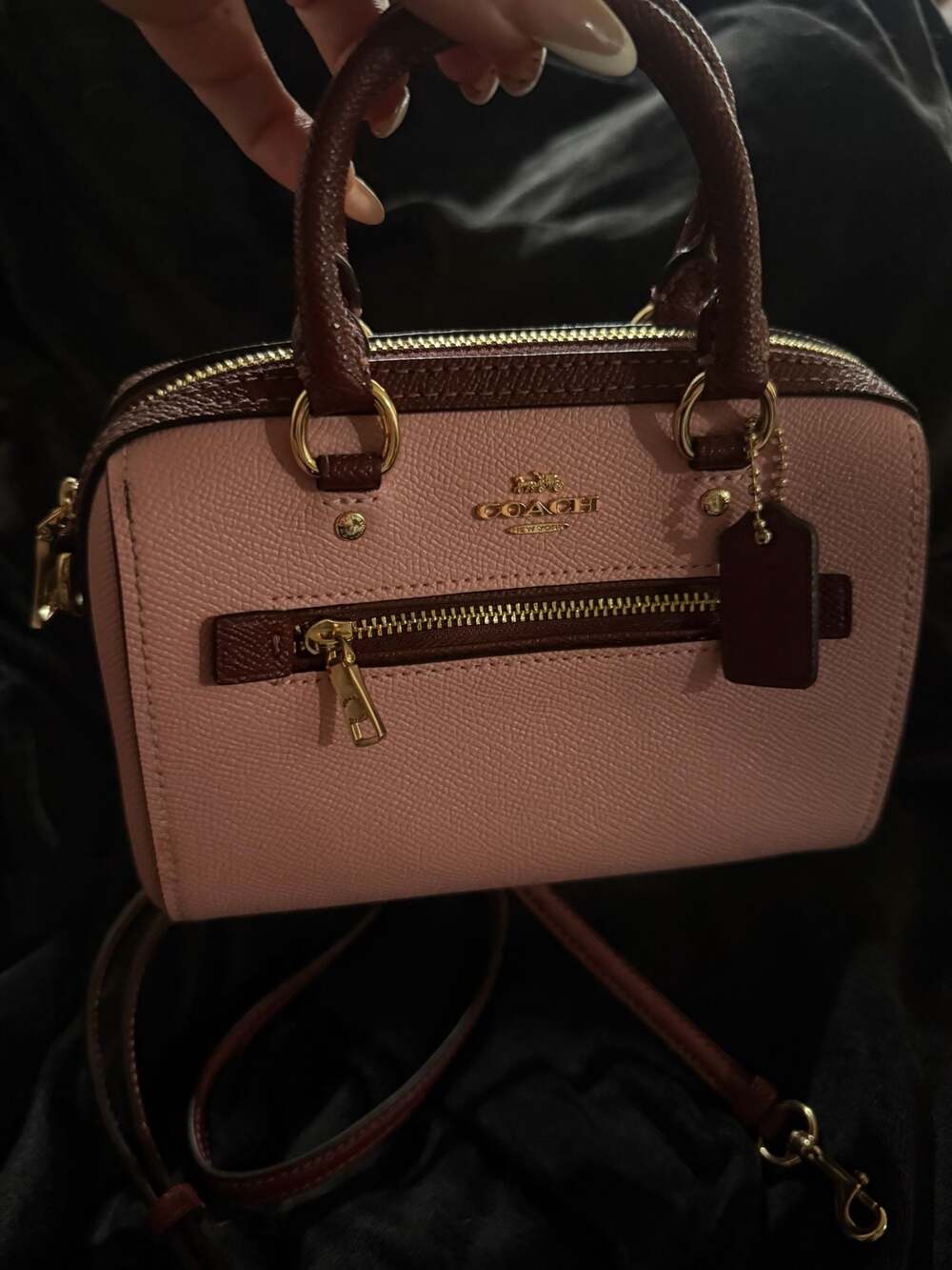 Coach Pink and Brown Satchel - Picture 13 of 13